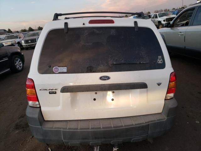 1FMYU93165KE31451 - 2005 FORD ESCAPE XLT WHITE photo 6