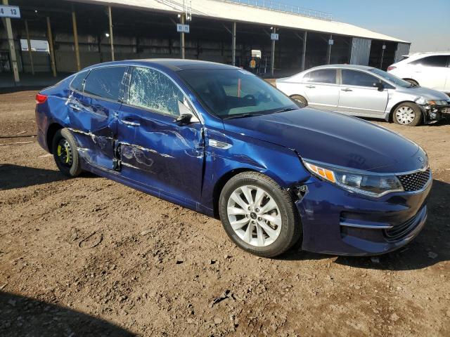 5XXGU4L39JG219135 - 2018 KIA OPTIMA EX BLUE photo 4