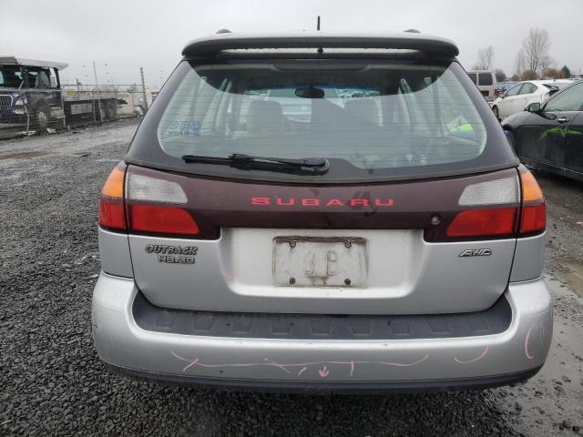 4S3BH896247621664 - 2004 SUBARU LEGACY OUTBACK H6 3.0 VDC SILVER photo 6