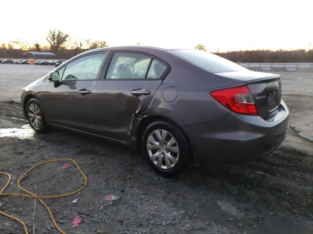 19XFB2F56CE068138 - 2012 HONDA CIVIC LX BROWN photo 2