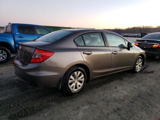 19XFB2F56CE068138 - 2012 HONDA CIVIC LX BROWN photo 3