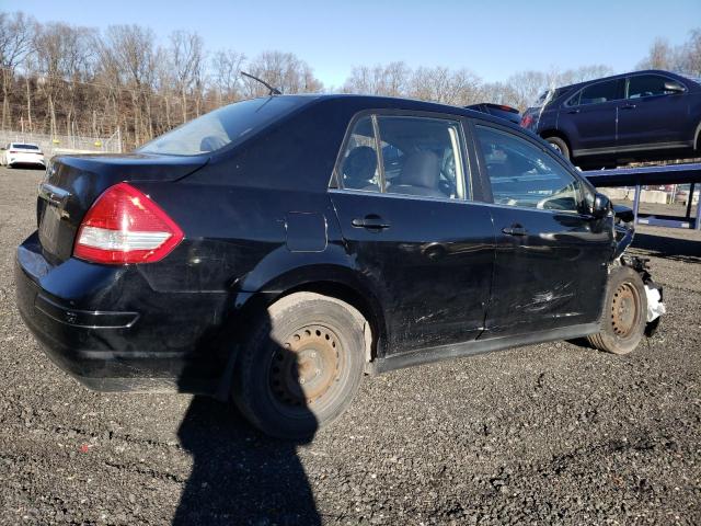 3N1BC11E78L357788 - 2008 NISSAN VERSA S BLACK photo 3