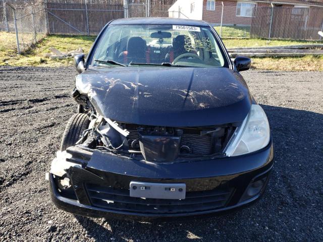 3N1BC11E78L357788 - 2008 NISSAN VERSA S BLACK photo 5