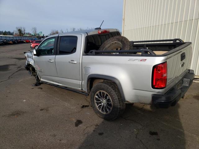 1GCGTEEN1K1353318 - 2019 CHEVROLET COLORADO ZR2 SILVER photo 2