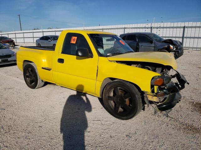 1GTEC14V72Z259883 - 2002 GMC NEW SIERRA C1500 YELLOW photo 4