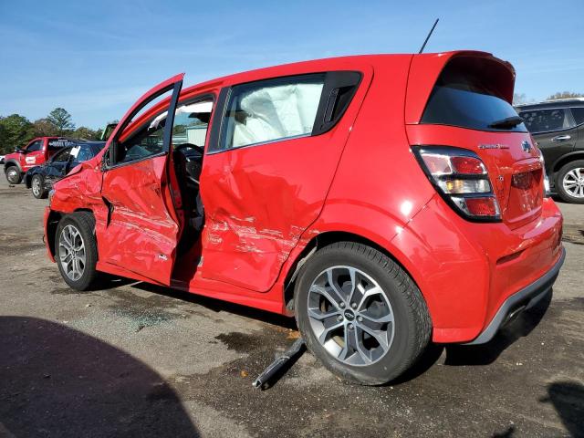 1G1JD6SB3J4116189 - 2018 CHEVROLET SONIC LT RED photo 2