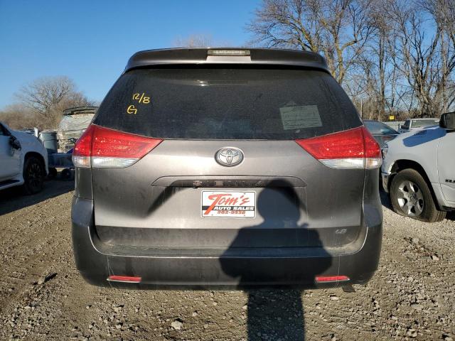 5TDKK3DC7CS243654 - 2012 TOYOTA SIENNA LE GRAY photo 6