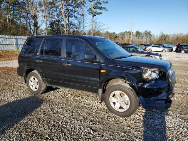 5FNYF28107B024076 - 2007 HONDA PILOT LX BLACK photo 4