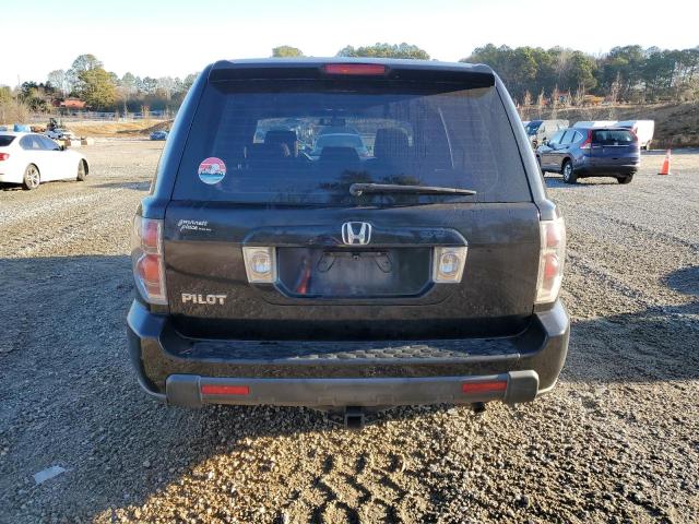 5FNYF28107B024076 - 2007 HONDA PILOT LX BLACK photo 6