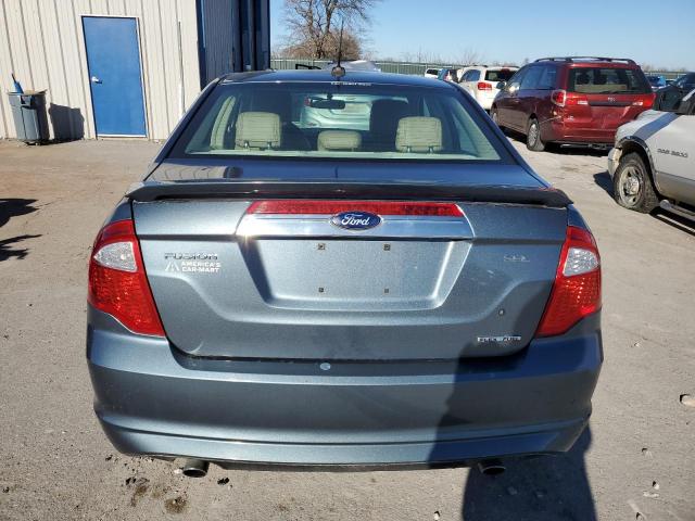 3FAHP0JG4CR409641 - 2012 FORD FUSION SEL BLUE photo 6