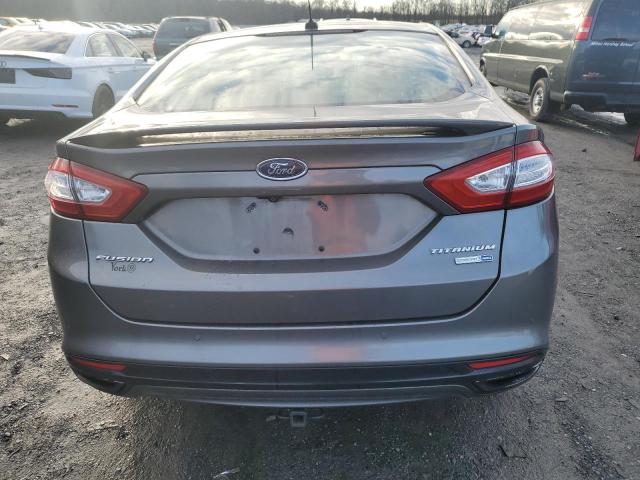 3FA6P0D90DR258528 - 2013 FORD FUSION TITANIUM GRAY photo 6