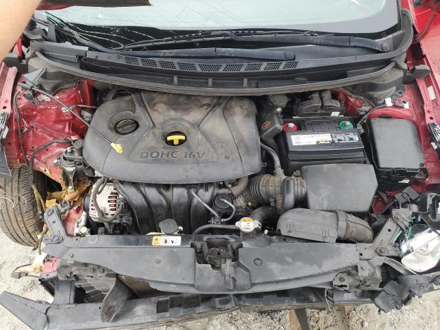 KNAFK4A61G5561087 - 2016 KIA FORTE LX RED photo 11