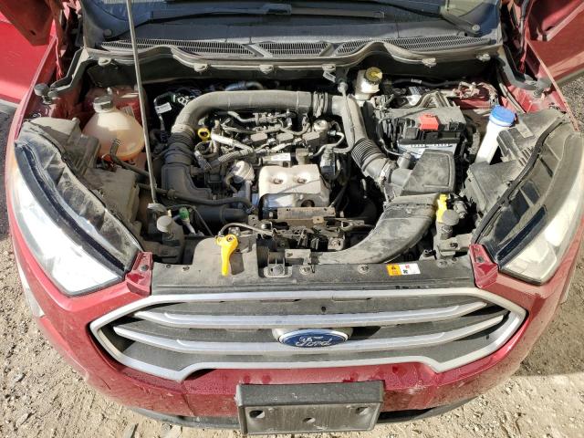 MAJ3P1TE2JC168637 - 2018 FORD ECOSPORT SE RED photo 12