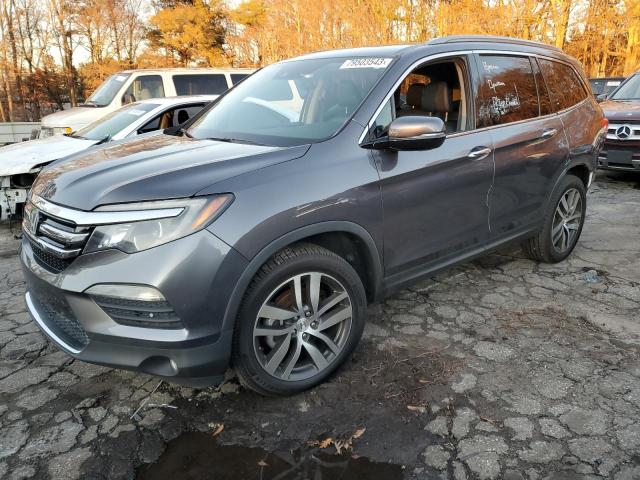 5FNYF6H96GB010115 - 2016 HONDA PILOT TOURING GRAY photo 1