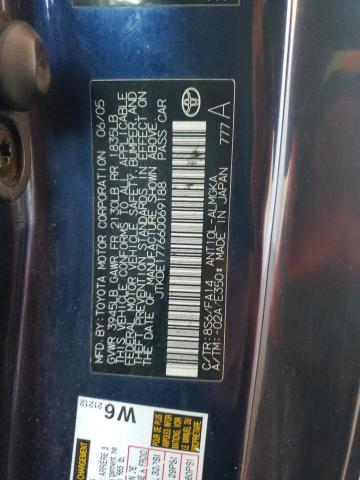 JTKDE177660069188 - 2006 TOYOTA SCION TC 蓝色 照片 13