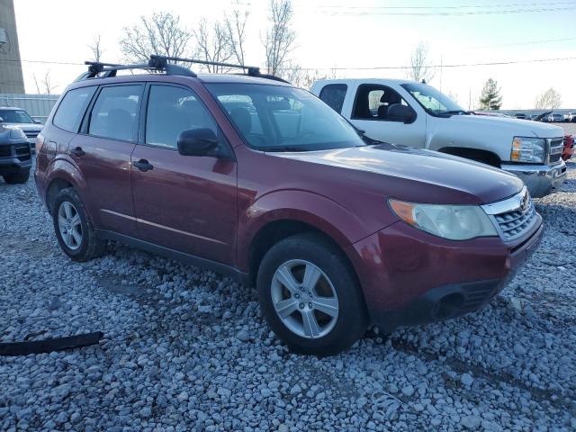 JF2SHABC6DH402841 - 2013 SUBARU FORESTER 2.5X BURGUNDY photo 4