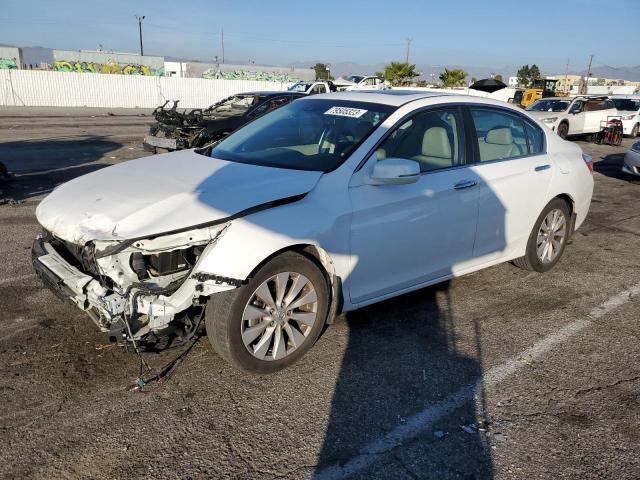 1HGCR2F8XDA113046 - 2013 HONDA ACCORD EXL WHITE photo 1