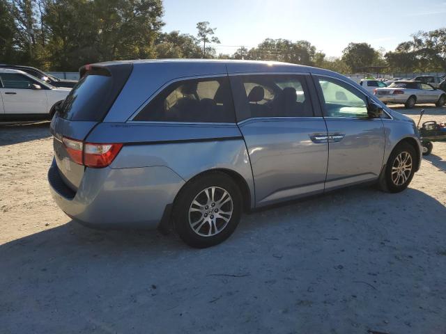 5FNRL5H62CB024567 - 2012 HONDA ODYSSEY EXL BLUE photo 3