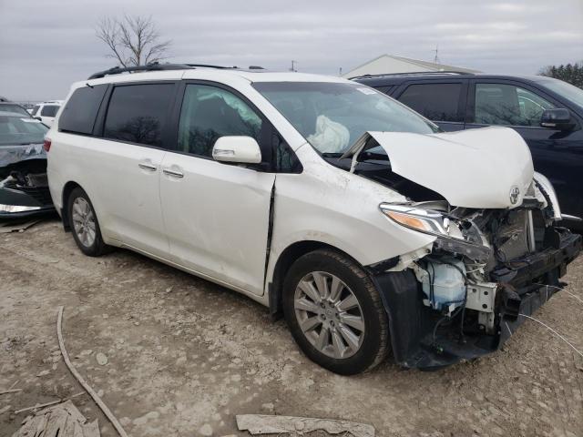 5TDYK3DC7GS759075 - 2016 TOYOTA SIENNA XLE WHITE photo 4