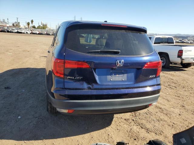 5FNYF6H54HB071087 - 2017 HONDA PILOT EXL BLUE photo 6