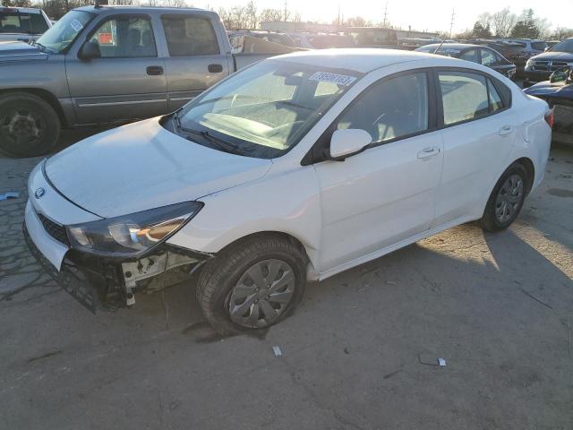 3KPA24AD6LE320426 - 2020 KIA RIO LX WHITE photo 1