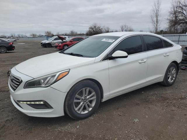 5NPE24AF3FH055113 - 2015 HYUNDAI SONATA SE WHITE photo 1