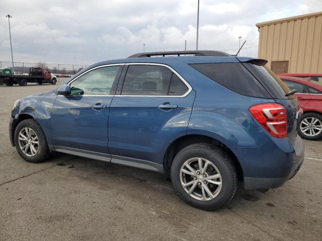 2GNALCEK7G6338432 - 2016 CHEVROLET EQUINOX LT BLUE photo 2