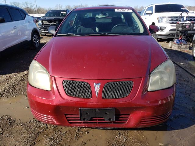 1G2AS18H297234793 - 2009 PONTIAC G5 BURGUNDY photo 5