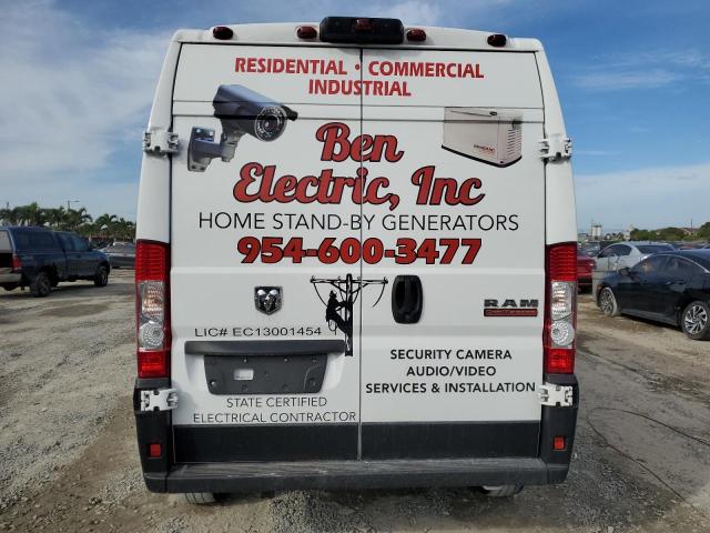 3C6LRVDG1ME585408 - 2021 RAM PROMASTER 2500 HIGH თეთრი ფოტო 6