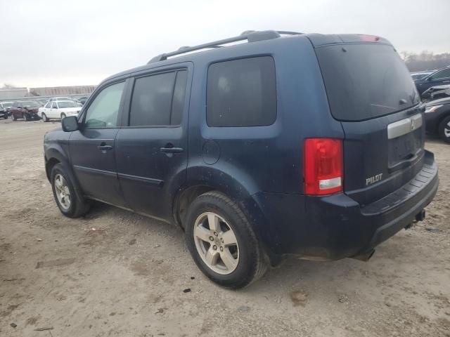 5FNYF48529B032360 - 2009 HONDA PILOT EXL BLUE photo 2