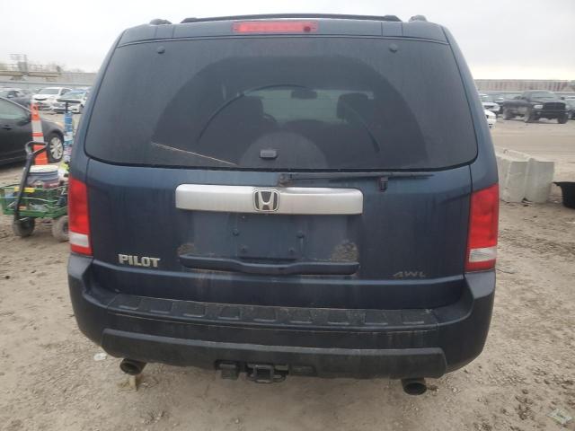 5FNYF48529B032360 - 2009 HONDA PILOT EXL BLUE photo 6