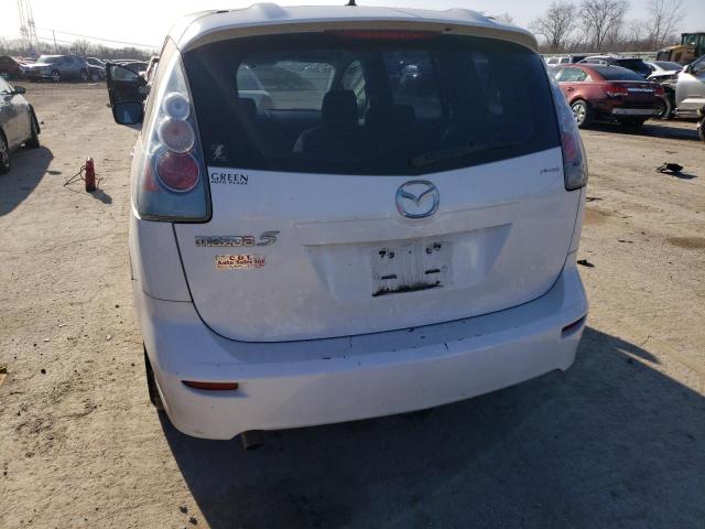 JM1CR293060109496 - 2006 MAZDA 5 WHITE photo 6