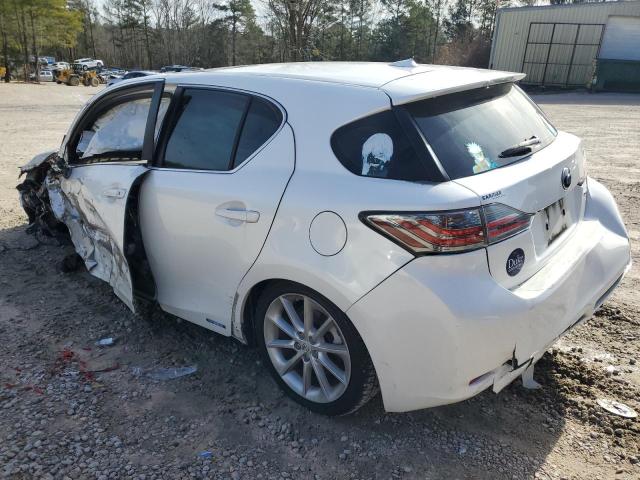 JTHKD5BHXB2044414 - 2011 LEXUS CT 200 WHITE photo 2