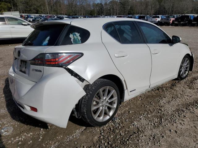 JTHKD5BHXB2044414 - 2011 LEXUS CT 200 WHITE photo 3