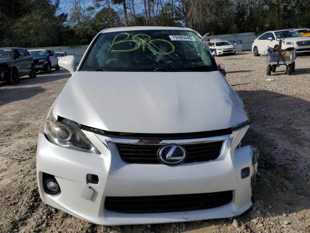 JTHKD5BHXB2044414 - 2011 LEXUS CT 200 WHITE photo 5