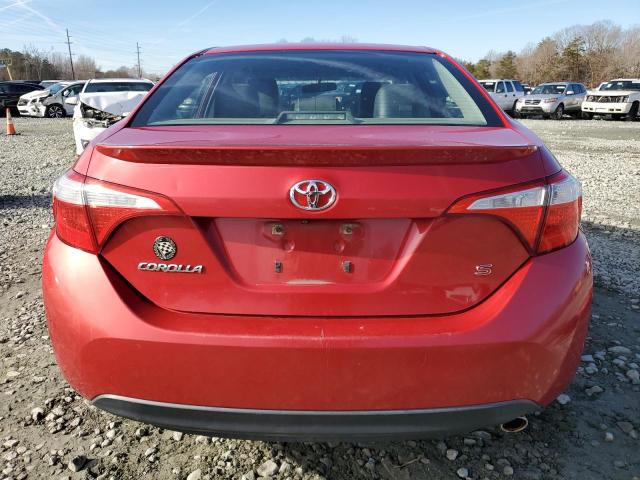 2T1BURHE8EC055987 - 2014 TOYOTA COROLLA L RED photo 6