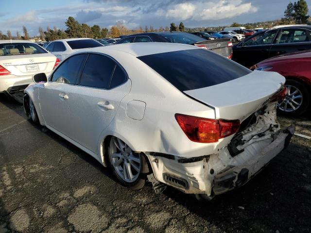 JTHBK262X65005952 - 2006 LEXUS IS 250 WHITE photo 2