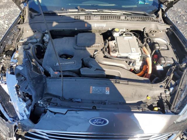 3FA6P0MU0KR158608 - 2019 FORD FUSION SEL GRAY photo 11