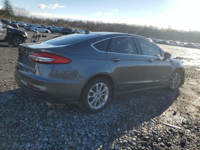 3FA6P0MU0KR158608 - 2019 FORD FUSION SEL GRAY photo 3