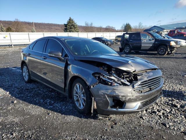 3FA6P0MU0KR158608 - 2019 FORD FUSION SEL GRAY photo 4