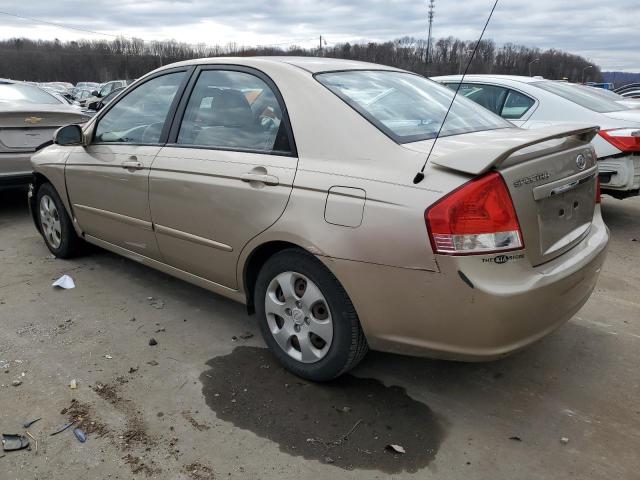 KNAFE121575486371 - 2007 KIA SPECTRA EX TAN photo 2