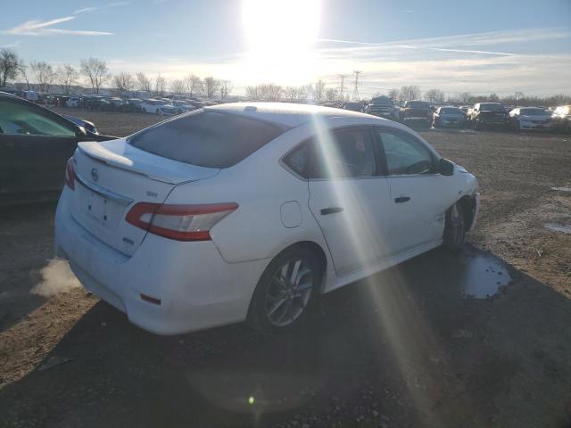 3N1AB7APXDL629022 - 2013 NISSAN SENTRA S WHITE photo 3