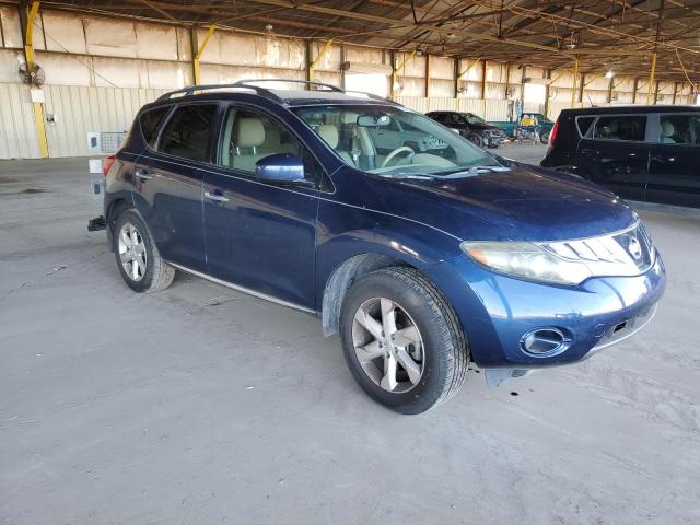 JN8AZ18U89W009972 - 2009 NISSAN MURANO S BLUE photo 4