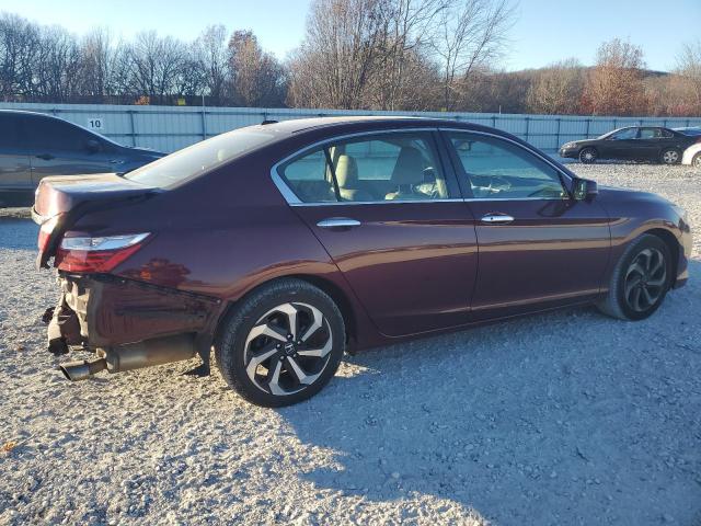 1HGCR2F84HA292304 - 2017 HONDA ACCORD EXL BURGUNDY photo 3