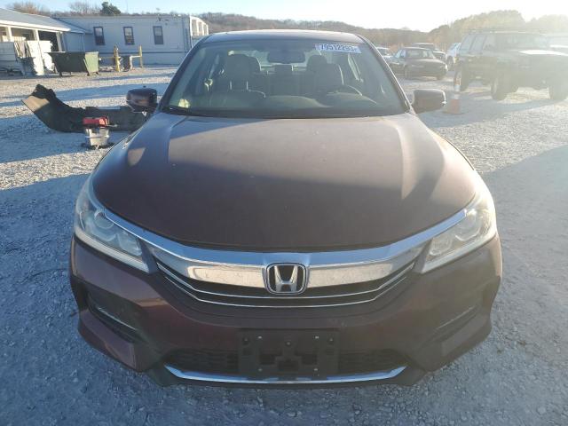 1HGCR2F84HA292304 - 2017 HONDA ACCORD EXL BURGUNDY photo 5