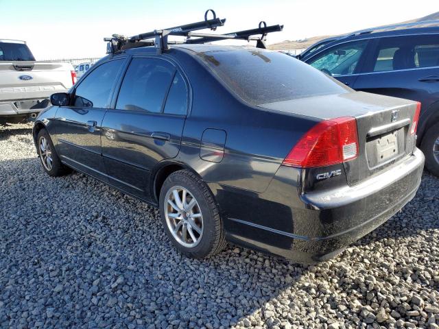 2HGES16524H634972 - 2004 HONDA CIVIC LX BLACK photo 2