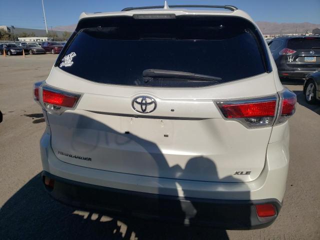 5TDKKRFH3FS101110 - 2015 TOYOTA HIGHLANDER XLE WHITE photo 6