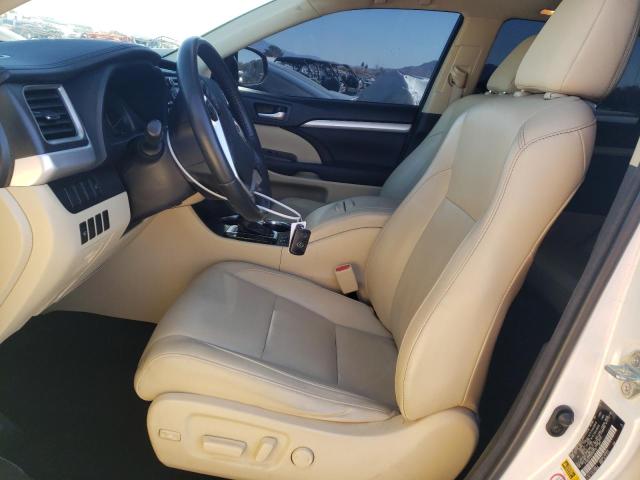 5TDKKRFH3FS101110 - 2015 TOYOTA HIGHLANDER XLE WHITE photo 7