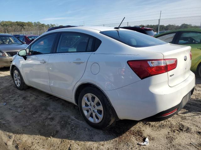 KNADM4A38F6443554 - 2015 KIA RIO LX WHITE photo 2