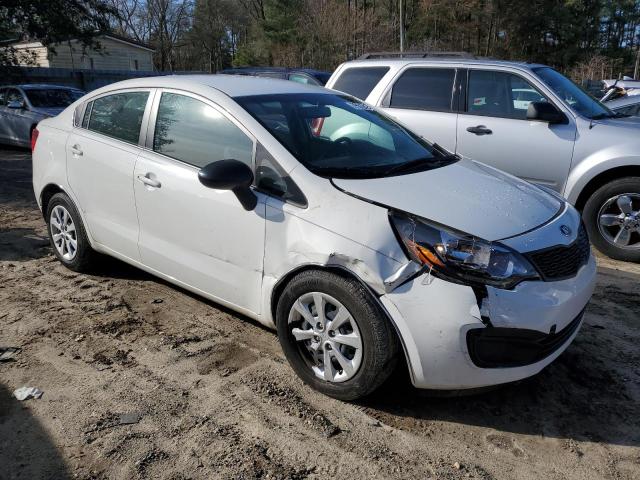 KNADM4A38F6443554 - 2015 KIA RIO LX WHITE photo 4